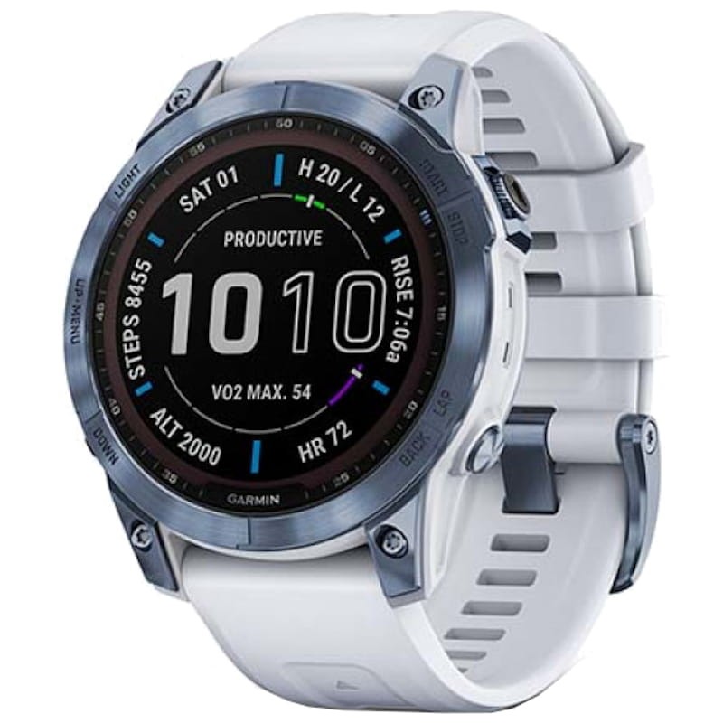 Garmin Fénix 7 Sapphire Azul Correa Blanca - Reloj inteligente - Ítem