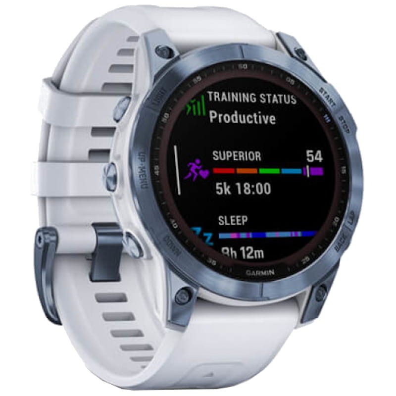 Garmin Fénix 7 Sapphire Azul Correa Blanca - Reloj inteligente - Ítem1