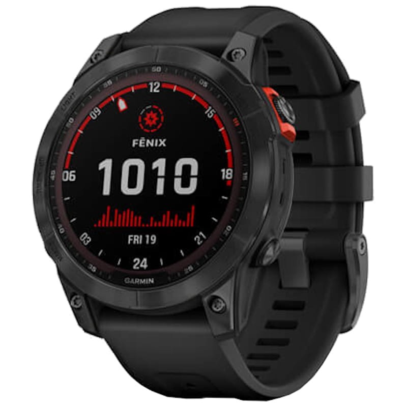 Garmin Fénix 7 Solar Negro Correa Negra - Reloj inteligente - Ítem