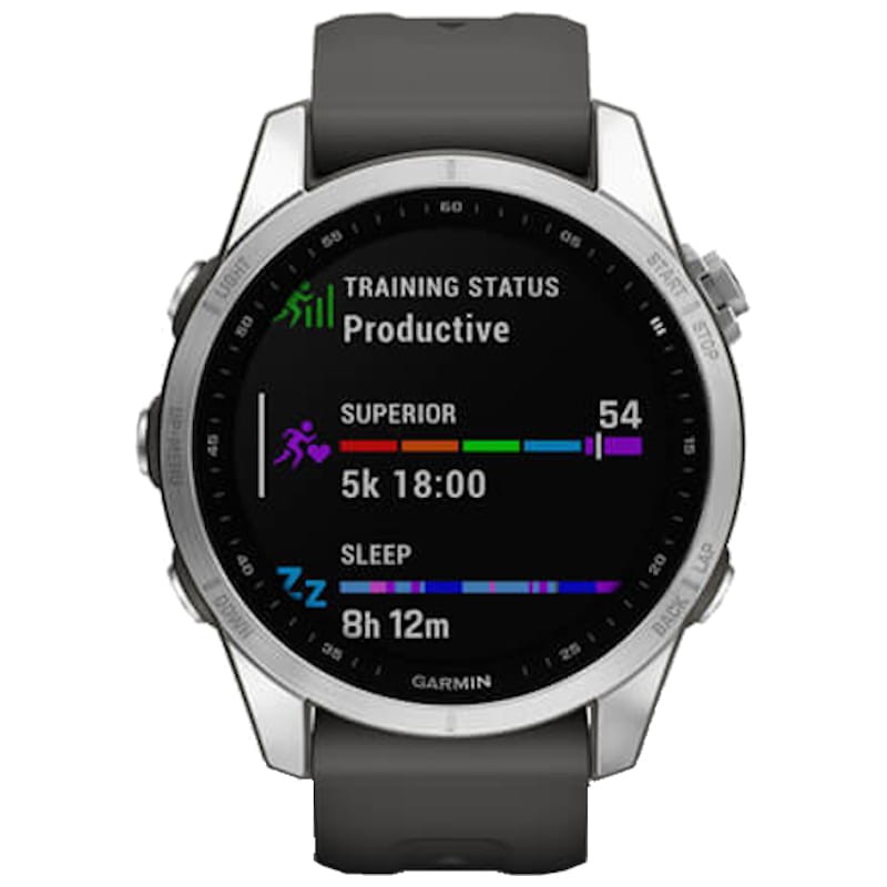 Garmin Fénix 7S Gris Argent Bracelet Gris - Montre Connectée - Ítem1