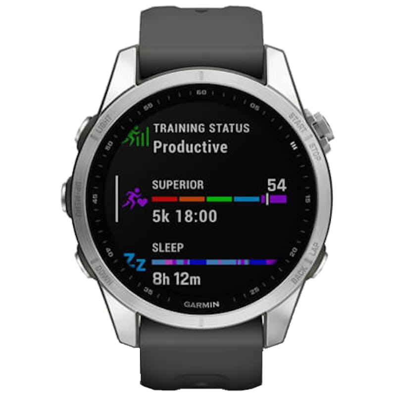 Garmin Fénix 7S Gris Plata Correa Gris - Reloj inteligente - Ítem1