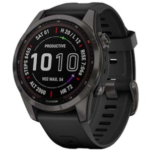 Garmin Fénix 7S Sapphire Gris Correa Negra - Reloj inteligente