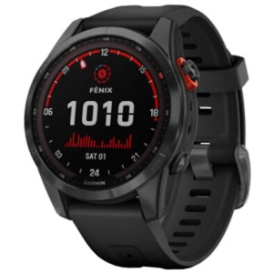 Garmin Fénix 7S Solar Cinzento Pulseira Preta - Relógio inteligente