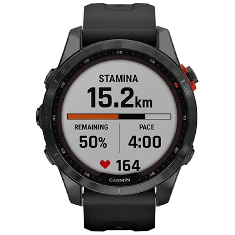 Garmin Fénix 7S Solar Gris Bracelet Noir - Montre Connectée - Ítem1