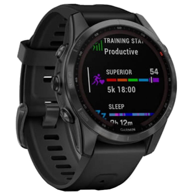 Garmin Fénix 7S Solar Gris Bracelet Noir - Montre Connectée - Ítem2