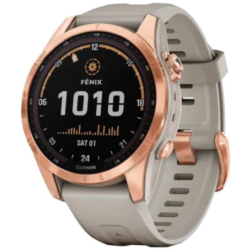 Garmin Fénix 7S Solar Oro Rosa - Surf y Esquí - Varios GPS