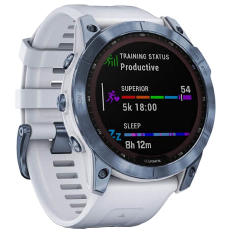 Garmin Fénix 7X Sapphire Azul Correa Blanca - Reloj inteligente - Ítem1