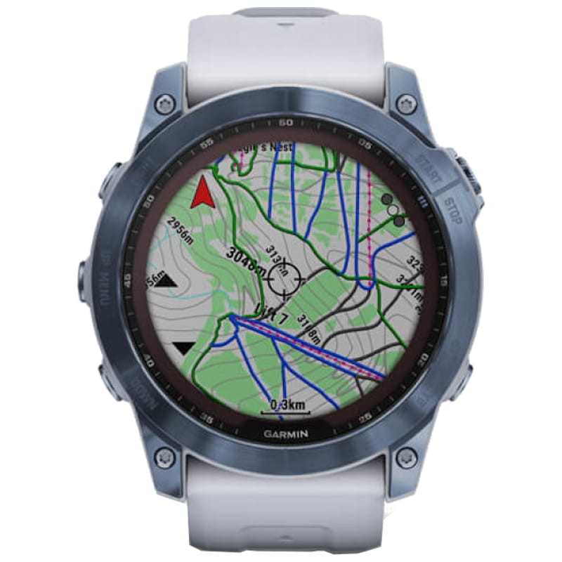 Garmin Fénix 7X Sapphire Azul Correa Blanca - Reloj inteligente - Ítem2