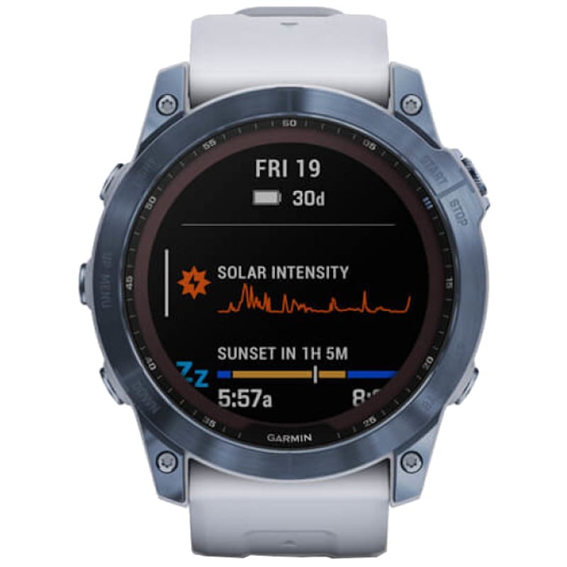 Garmin Fénix 7X Sapphire Azul Correa Blanca - Reloj inteligente - Ítem5