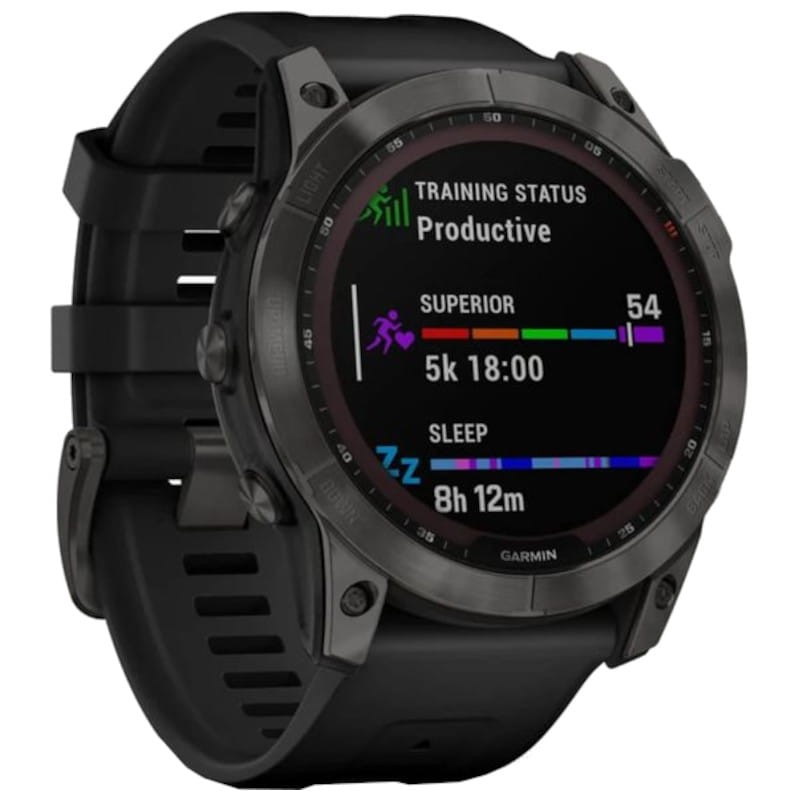 Garmin Fenix ​​​​7X Saphir Solaire Noir Titane Bracelet Noir 51mm - Montre intelligente - Ítem2