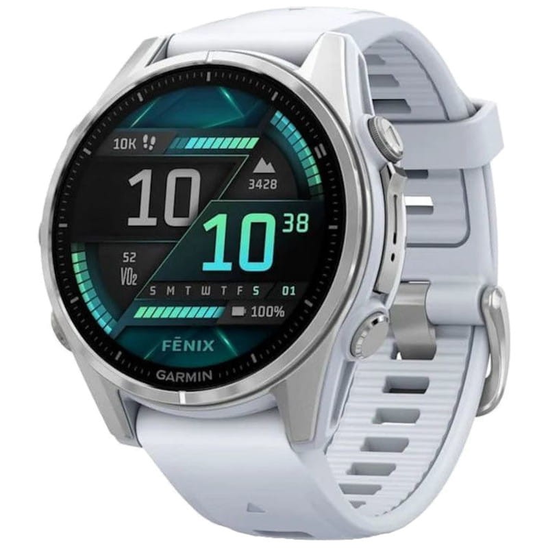 Garmin Fenix ​​​​​​8 AMOLED 43mm Aço Branco - Relógio Inteligente - Item