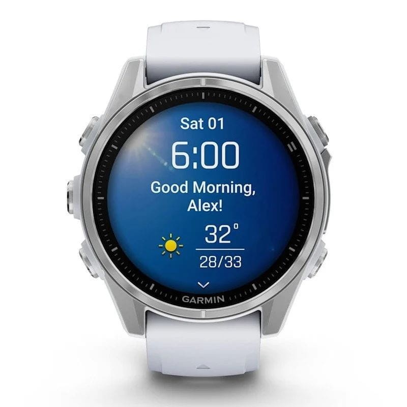 Garmin Fenix ​​​​​​8 AMOLED 43mm Aço Branco - Relógio Inteligente - Item1