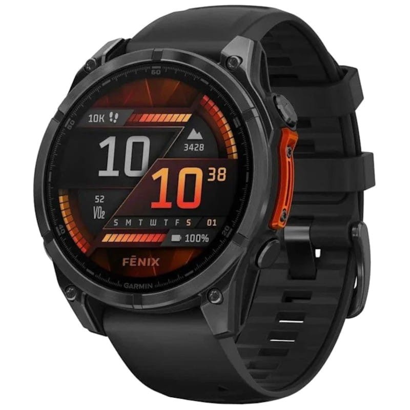 Garmin Fenix ​​​​​​8 AMOLED 47mm Aço Preto - Relógio Inteligente - Item