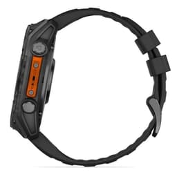 Laterale esquerdo de Garmin Fenix ​​​​​​8 AMOLED 51mm Aço Preto - Relógio Inteligente