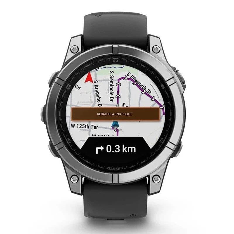 Mapas de Garmin Fenix E 47mm Acero Negro - Reloj Inteligente