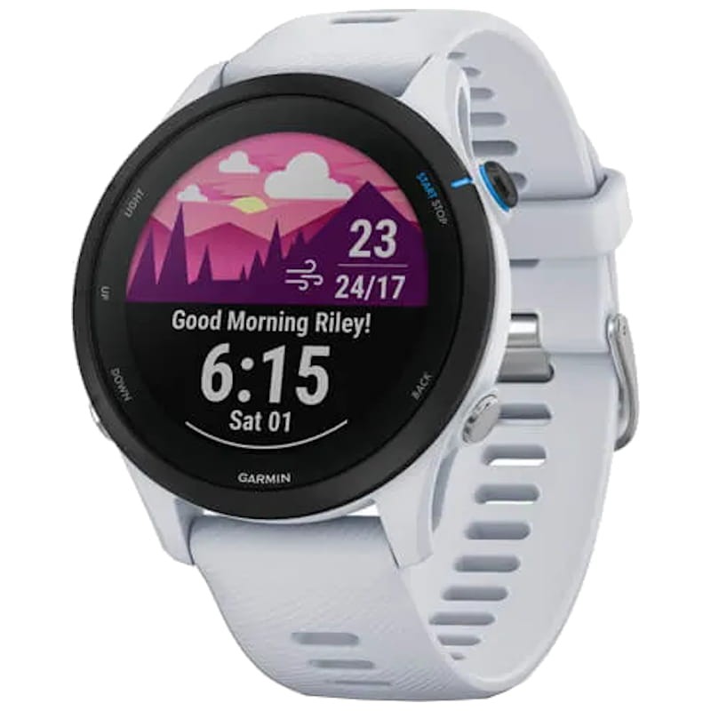 Garmin Forerunner 255 Music Blanco Correa 46mm - Reloj inteligente