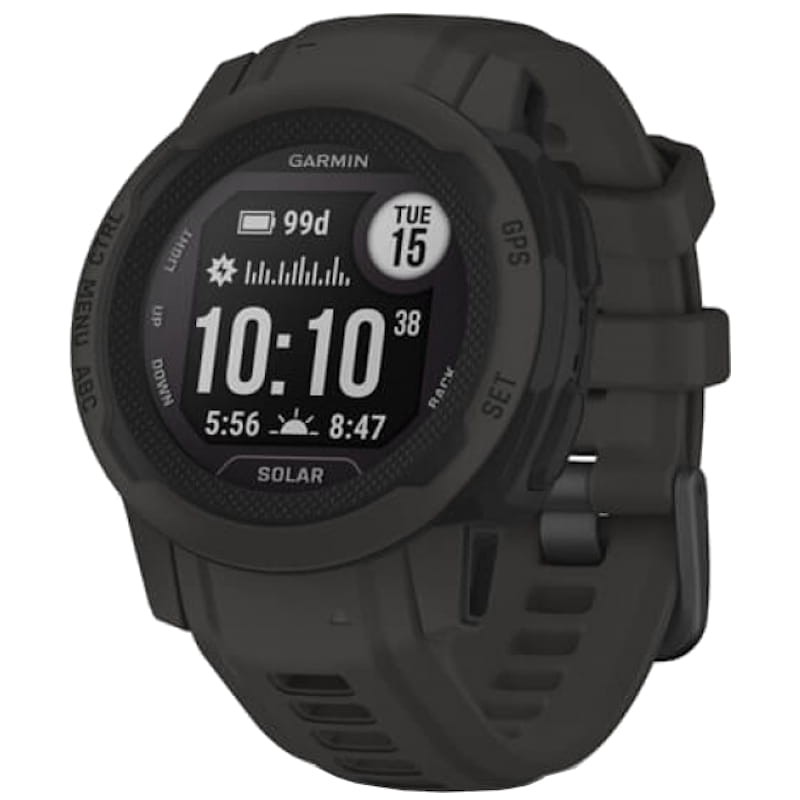 Garmin Instinct 2S Solar Preto GPS com Pulseira 40 mm - Relógio Inteligente - Sem Selo - Item