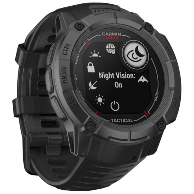 Garmin Instinct 2X Solar Tactical Edition 50mm Negro - Reloj inteligente con GPS - Ítem1