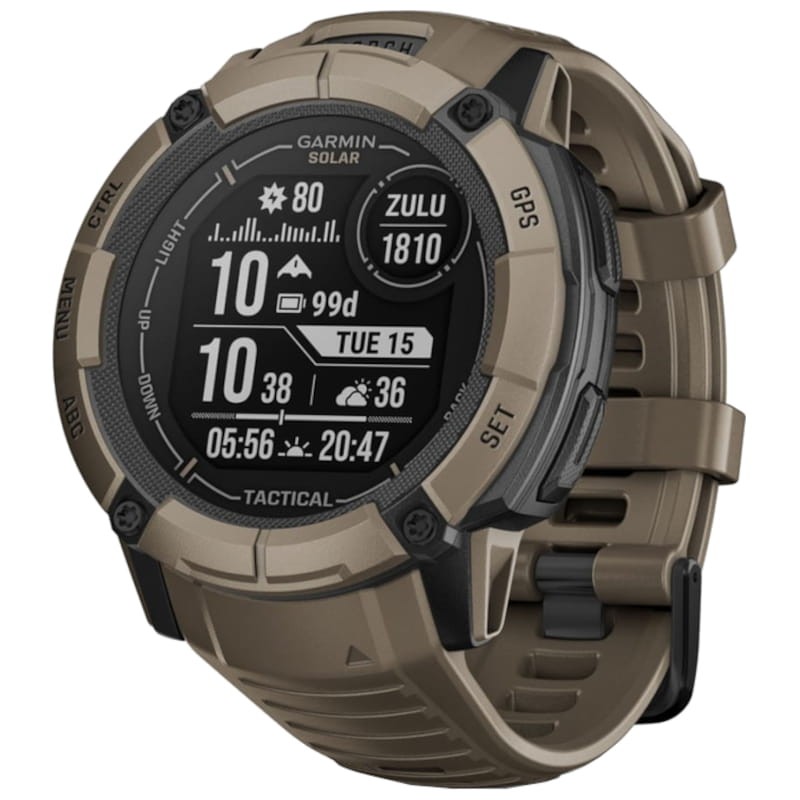 Garmin Instinct 2X Solar Tactical Edition 50mm Marrón - Reloj inteligente con GPS - Ítem
