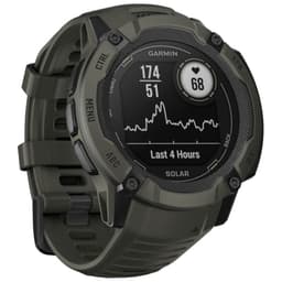 GPS Garmin Instinct 2X Solar 1.1 Vert - Montre connectée Vue avant côté droit
