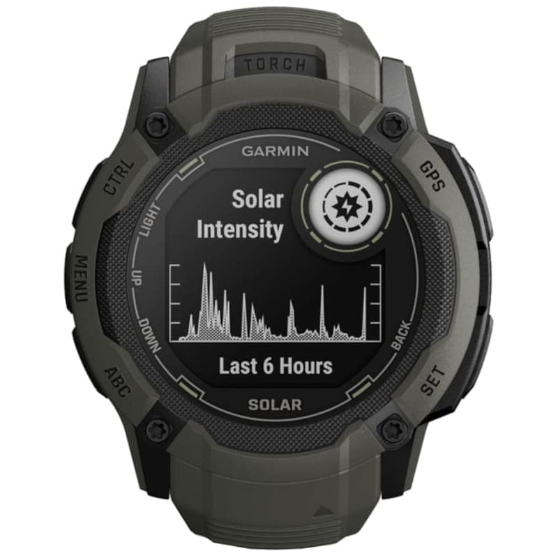 Garmin Instinct 2X Solar 1.1 Green GPS - Montre intelligente à chargement solaire