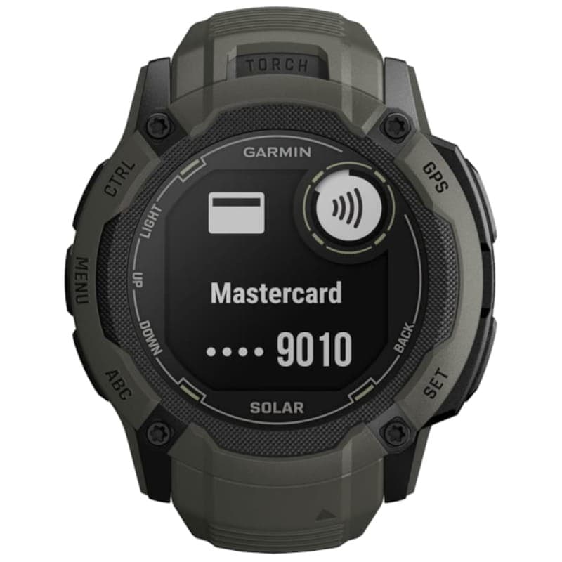 Garmin Instinct 2X Solar 1.1 Green GPS - Montre connectée de paiement avec NFC