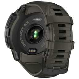 GPS vert Garmin Instinct 2X Solar 1.1 - Montre intelligente vue arrière