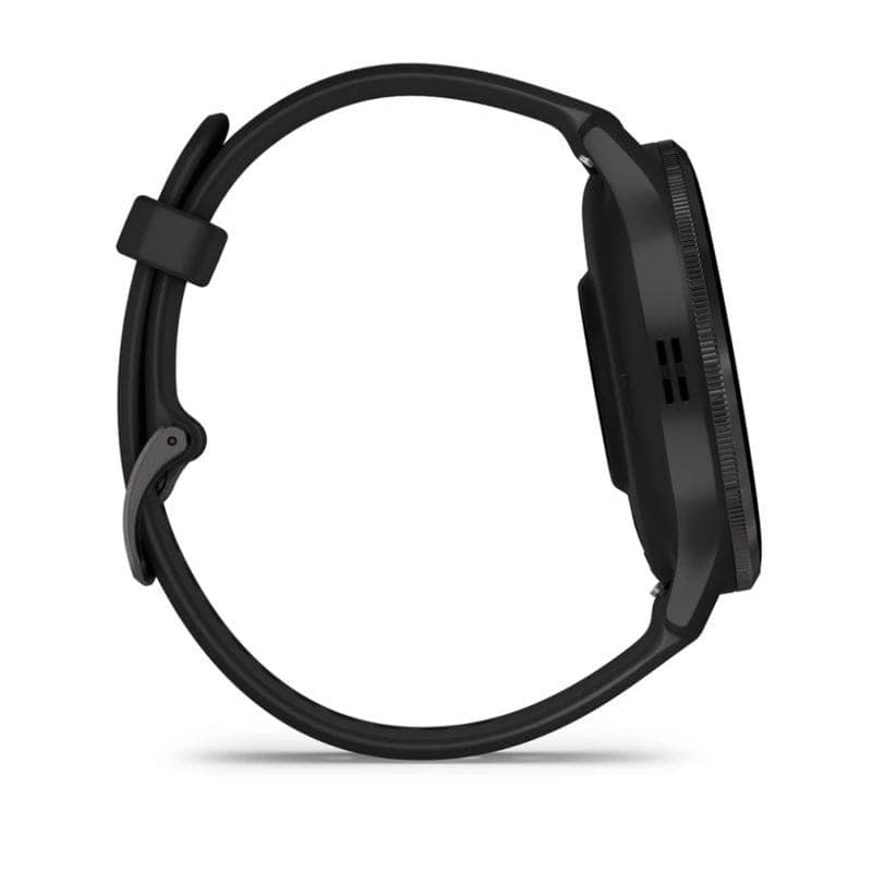 Lateral izquierdo de Garmin Venu 3 Negro - Reloj inteligente