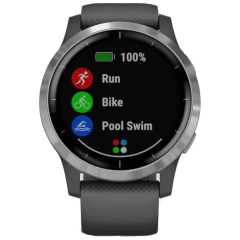 Garmin Vivoactive 4 Plata / Correa Gris 45mm - Ítem2