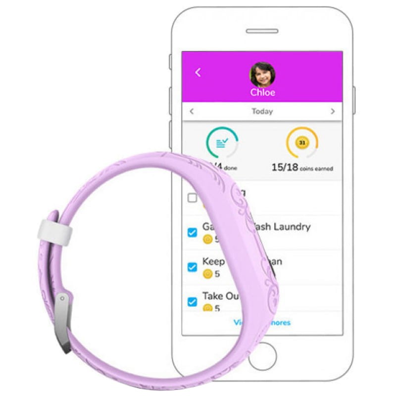 Bracelet Smartband Garmin Vívofit JR 2 Princesse Disney Violet - Ítem5