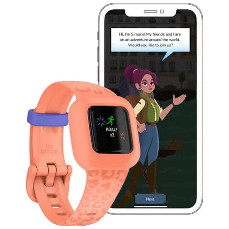 Monitor de ejercicio para niños Garmin vívofit jr. 3 Melocotón - Ítem3