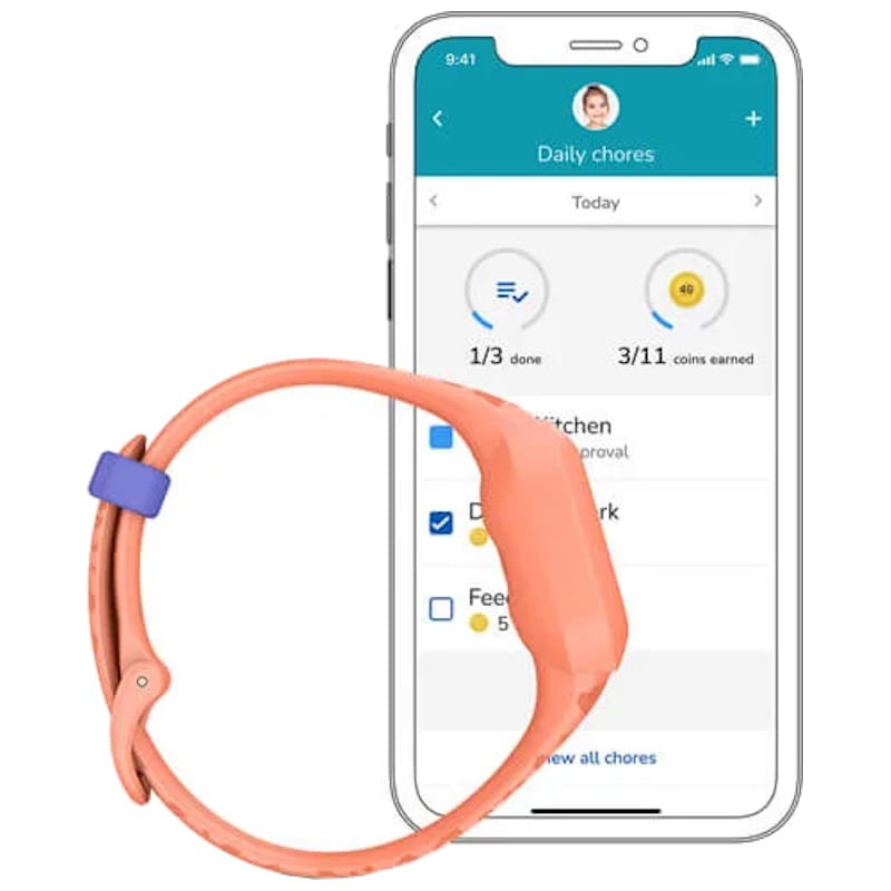 Monitor de ejercicio para niños Garmin vívofit jr. 3 Melocotón - Ítem5