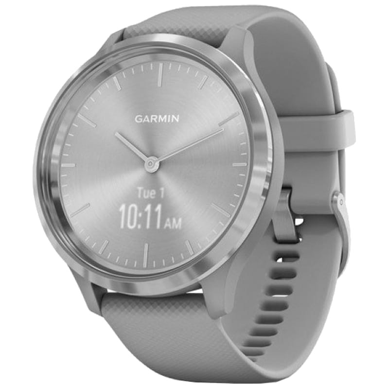 Garmin Vivomove 3 GPS Argent avec Bracelet Gris 44 mm Montre Intelligente