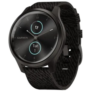 Garmin Vivomove Style Premium GPS Negro con Correa Nailon Negra 51mm - Reloj Inteligente