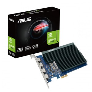 ASUS GeForce GT 730 2 Go GDDR5 Noir, Bleu - Carte graphique