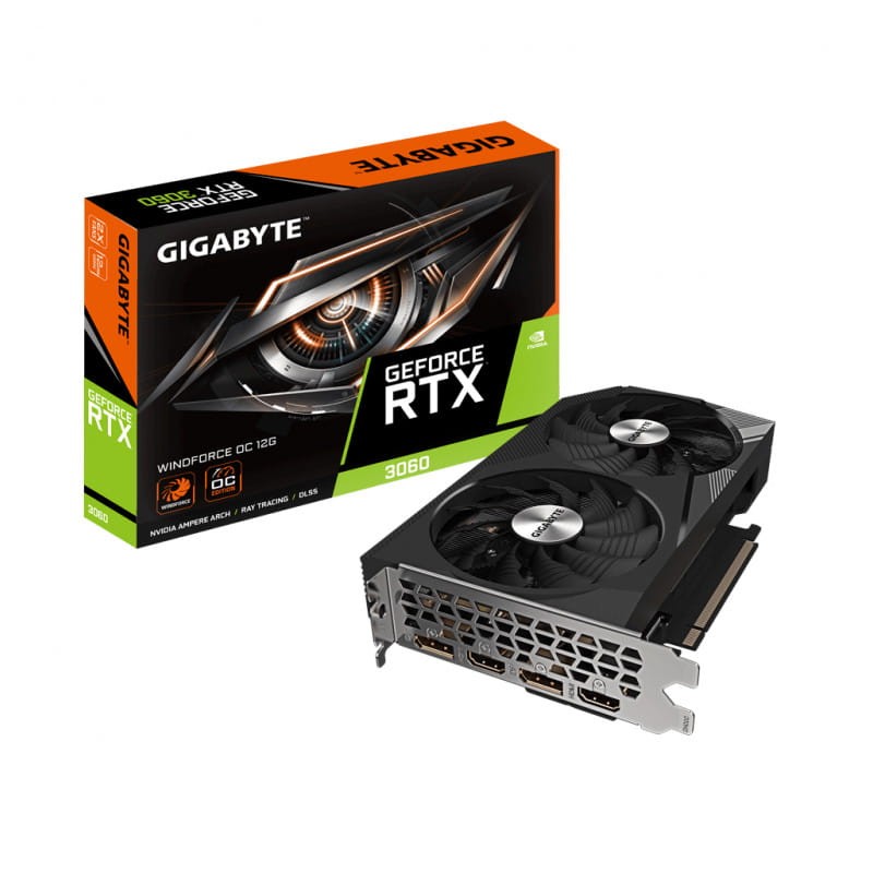 Gigabyte GeForce RTX 3060 12 GB GDDR6 Negro - Tarjeta gráfica - Ítem