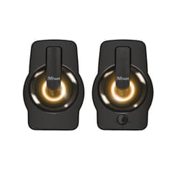 Trust Gemi 6 W Negro - Altavoces PC iluminados en amarillo