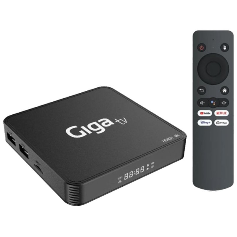 Giga TV HD831 Allwinner H618 2GB/16GB Android 12 Negro - Android TV - Ítem