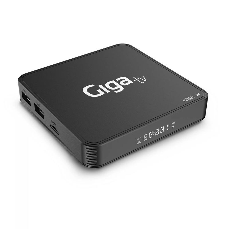 Giga TV HD831 Allwinner H618 2GB/16GB Android 12 Negro - Android TV - Ítem1