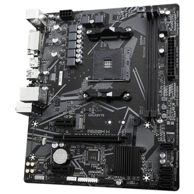 Gigabyte A520M H (Rev 1.0) AM4 - Plaque - Ítem1