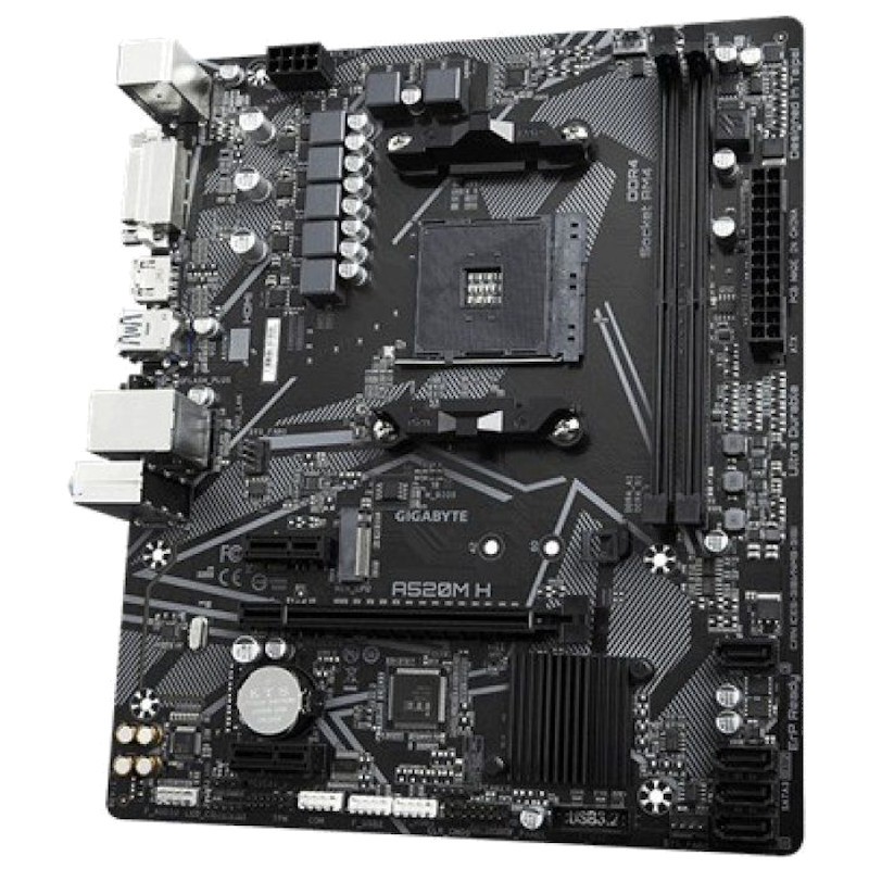 Gigabyte A520M H (Rev 1.0) AM4 - Placa Base - Ítem1