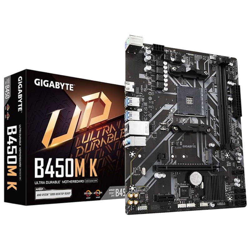 Placa-mãe micro ATX Gigabyte B450M K AM4 - Item