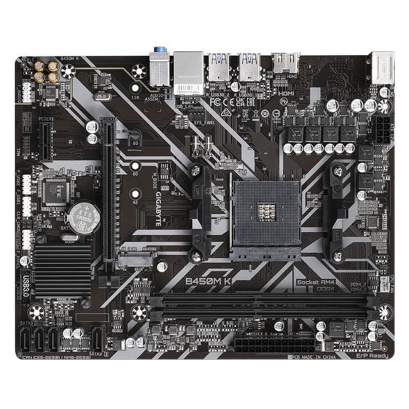 Placa-mãe micro ATX Gigabyte B450M K AM4 - Item4