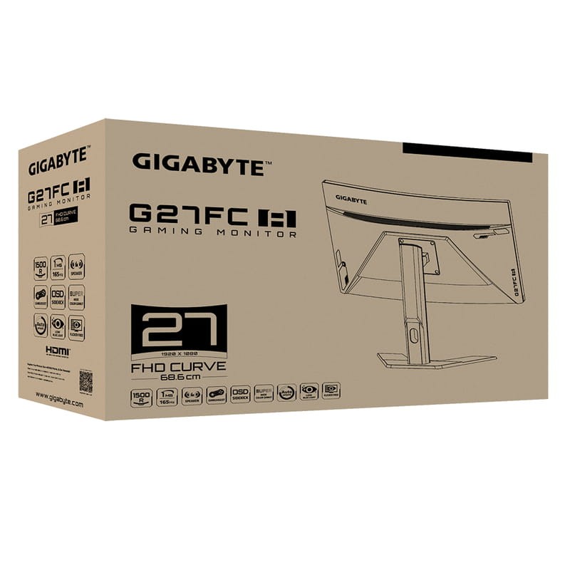 Gigabyte G27FC A 27 FullHD VA Incurvé 170 Hz Noir - Moniteur de jeu - Ítem5