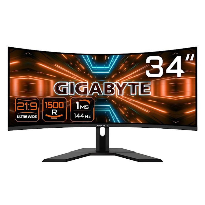 Gigabyte G34WQC A 34 WQHD VA UltraWide Courbé 144 Hz FreeSync Adaptive-Sync Noir - Moniteur Gaming - Ítem