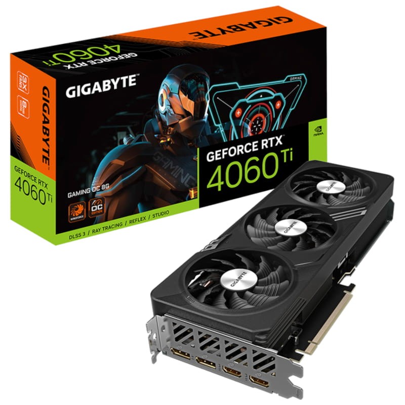 Gigabyte Gaming NVIDIA GeForce RTX­­ 4060 Ti OC 8GB GDDR6 Preto - Placa gráfica - Item