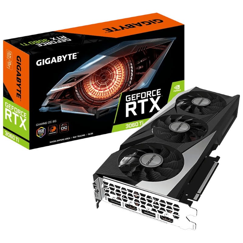 Placa Gráfica Gigabyte GeForce RTX 3060 Ti GAMING OC 8GB GDDR6 (rev. 2.0)