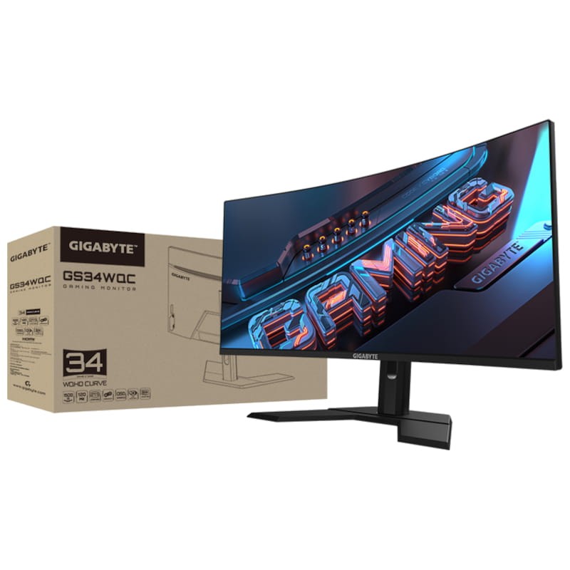 Gigabyte GS34WQC 34 WQHD VA UltraWide Incurvé FreeSync Premium 120 Hz Noir - Moniteur PC - Ítem8