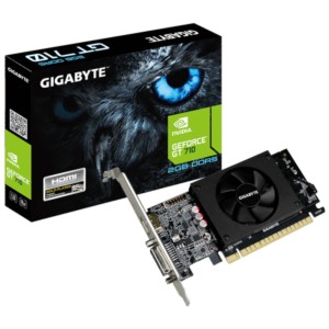 Gigabyte NVIDIA GeForce GT 710 2GB Negro - Tarjeta Gráfica