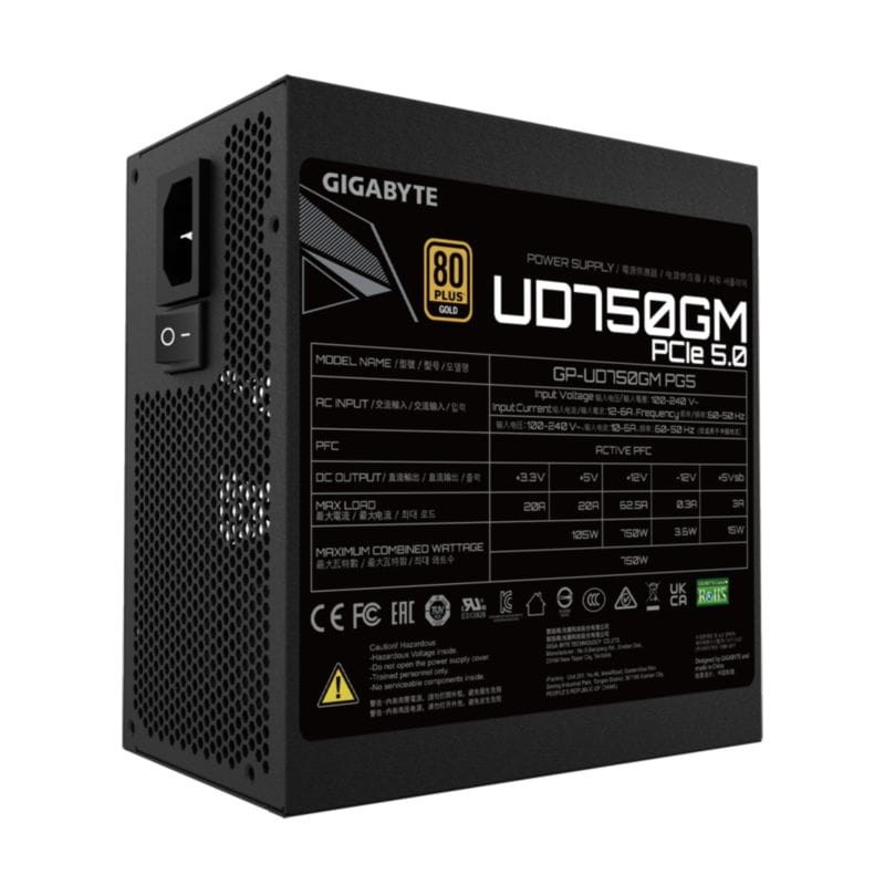 GIGABYTE UD750GM PG5 750 W Negro - Fuente de alimentación - Ítem1
